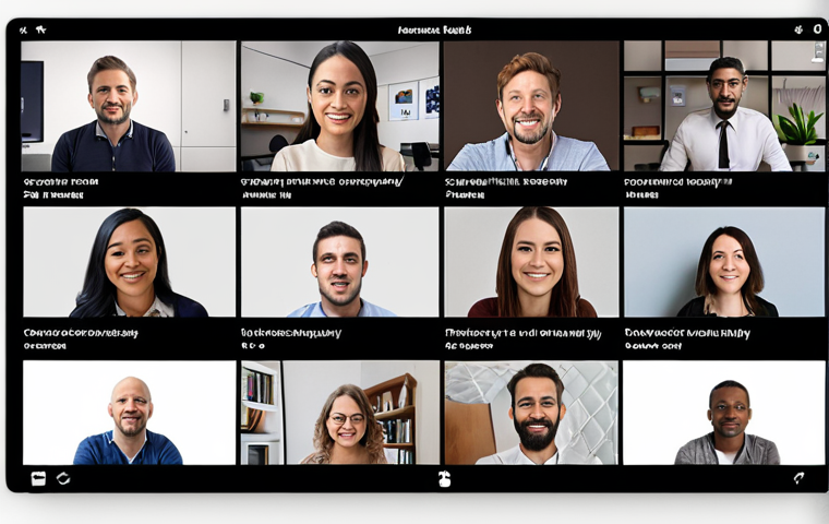 **
"A diverse team collaborates remotely, using online tools like Trello and Slack. Show a virtual stand-up meeting with team members in different time zones, communicating effectively despite the distance. Focus on trust and transparency."
**